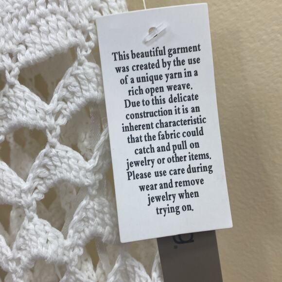 Sharon Young NWT women’s size XS multi color crochet sweater - Picture 5 of 6